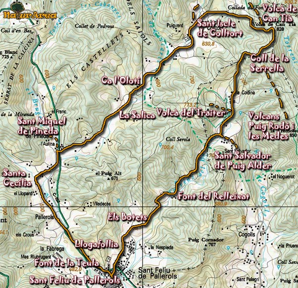 Mapa Ruta Sant Iscle