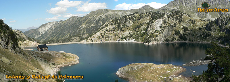 Panormica Lago y Refugio de Colomers